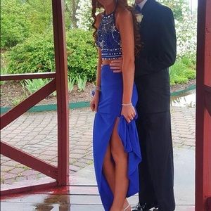Royal blue prom dress
